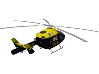 MD-902 Explorer Police 3D Model preview