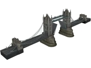 Tower Bridge 3D Model preview