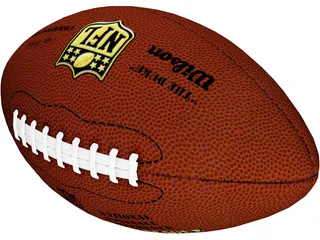 NFL Football 3D Model preview