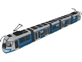 Electric train 3D Model preview
