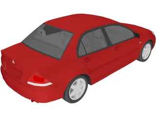 Mitsubishi Lancer (2004) 3D Model preview