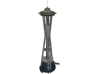 Seattle Space Needle 3D Model preview