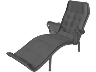 Luxury Chair 3D Model preview