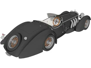 Mercedes-Benz SSK Roadster 3D Model preview