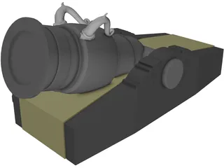 Ancient Mortar 3D Model preview