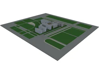 City Community Center 3D Model preview