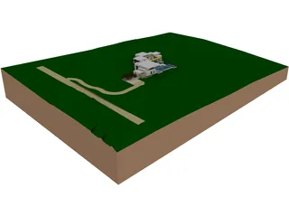 House in Colombia 3D Model preview