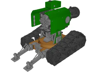Space Marine Tank 3D Model preview