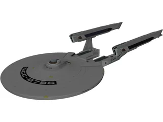 USS Phobos 3D Model preview