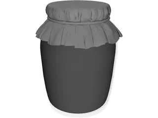 Jam Jar 3D Model preview