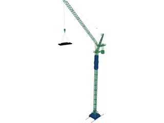 Tower Crane 3D Model preview