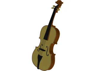 Cello 3D Model preview
