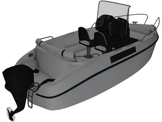 Speedboat 3D Model preview