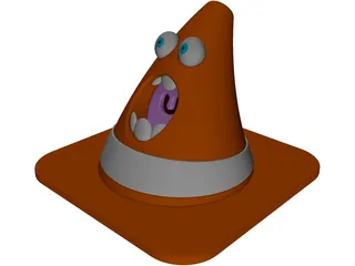 Angry Cone 3D Model preview