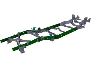 Toyota Tacoma Chassis (2015) 3D Model preview
