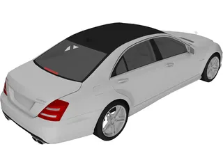 Mercedes-Benz S65 AMG (2012) 3D Model preview