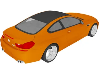 BMW M6 Coupe (2013) 3D Model preview