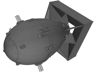Atom Bomb 3D Model preview