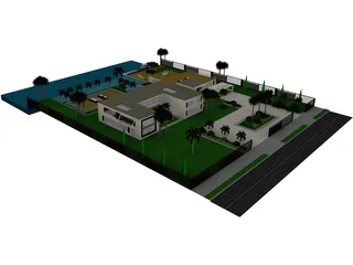 Modern House 3D Model preview