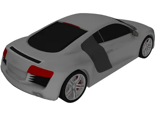 Audi R8 3D Model preview