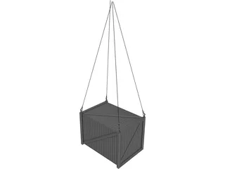 Container with Hooks 3D Model preview