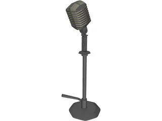 Microfone 3D Model preview