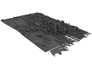 Philadelphia Map 3D Model preview