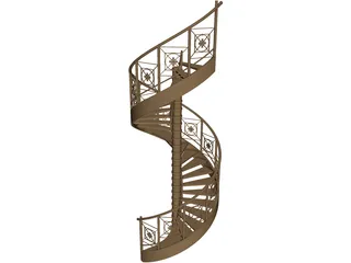 Stairs 3D Model preview