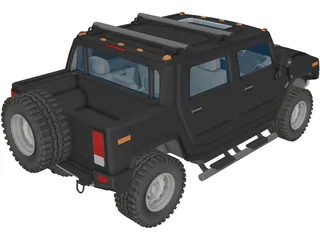 Hummer H2 3D Model preview