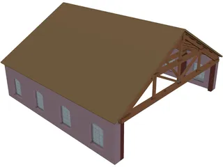 Shed 3D Model preview