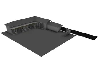Guest House 3D Model preview