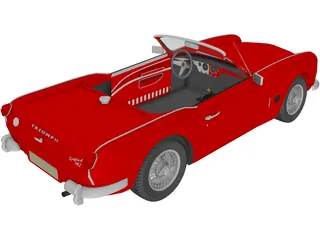 Triumph Spitfire MK2 3D Model preview