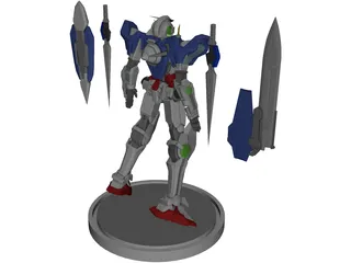 Gundam Exia 3D Model preview