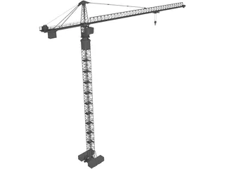 Tower Crane 3D Model preview
