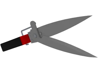 Garden Scissors 3D Model preview