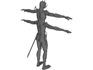 Tars Tarkas Thark of Barsoom 3D Model preview