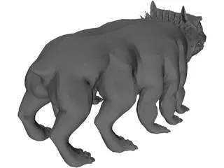 Woola the Barsoomian Calot 3D Model preview
