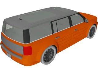 Ford Flex (2009) 3D Model preview