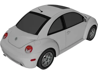 Volkswagen Beetle 3D Model preview
