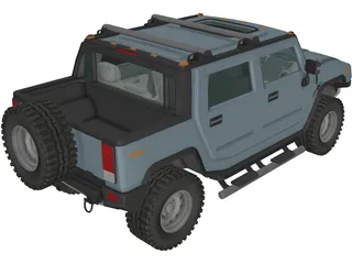 Hummer H2 3D Model preview