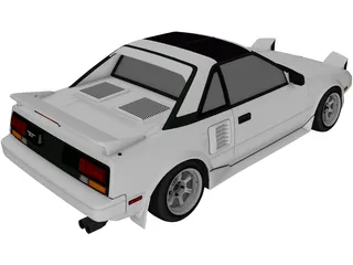 Toytota MR2 Mk1 (1984) 3D Model preview