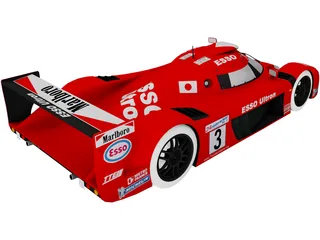 Toyota GT1 TS020 3D Model preview