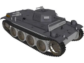 PzKpfw II Flamethrower Flamingo 3D Model preview
