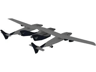 Virgin Galactic 3D Model preview