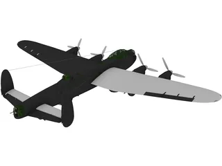 Avro Lancaster 3D Model preview
