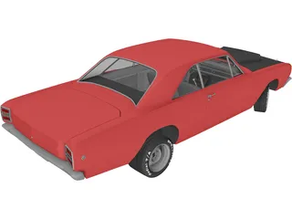 Dodge Dart HEMI Super Stock (1968) 3D Model preview