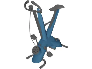 Gym Exercise Bike 3D Model preview