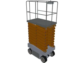 Scissor Lift 3D Model preview