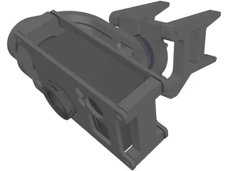 Gimbal Go Pro 3D Model preview