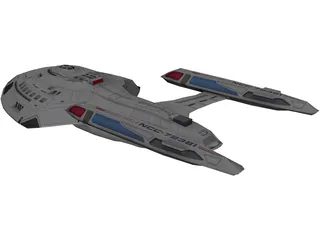 Nova Class Starship 3D Model preview